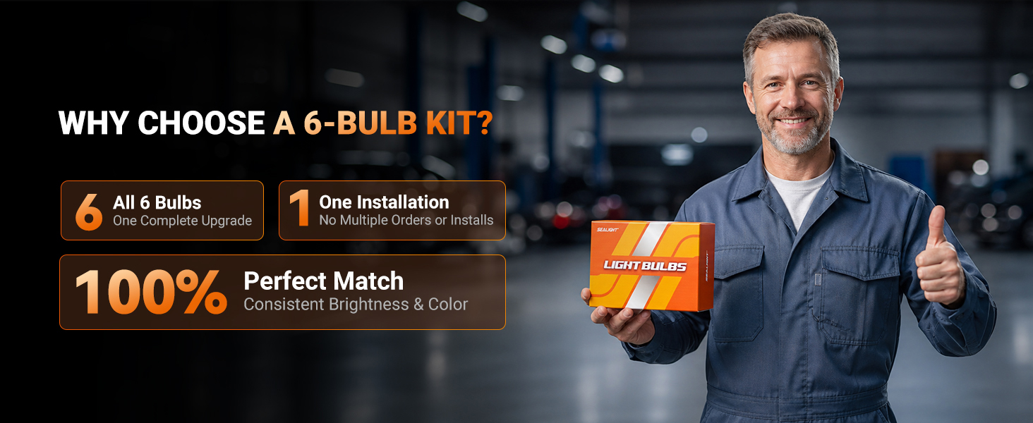 6 bulb kit 9005 led bulb
