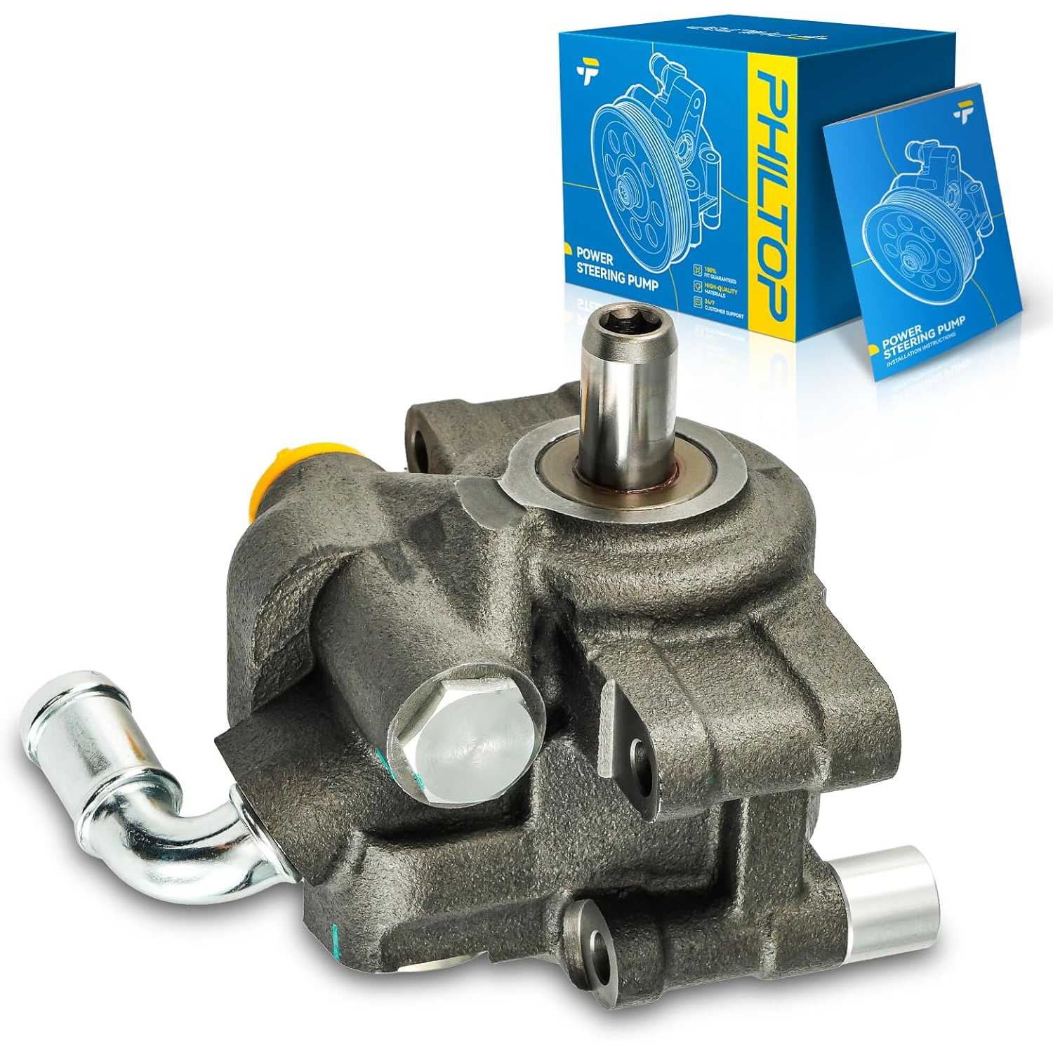 PHILTOP Power Steering Pump Replacement 20387, Fit for 2010-2012 Taurus 3.5L, 2010-2012 Flex 3.5L, 2009 Flex, 2010-2012 MKS 3.7L