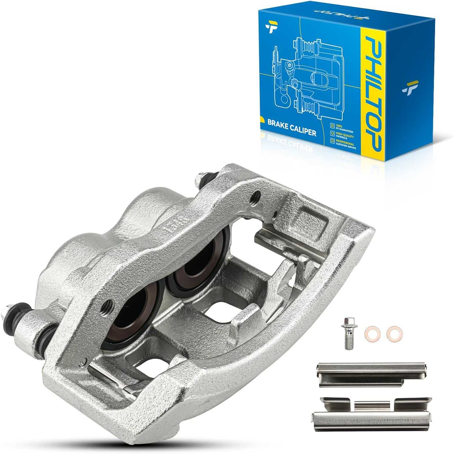 PHILTOP Front Left Brake Caliper Compatible with 2002-2005 Ram 1500 Front Left, 2005-2006 Durango Front Right, 18-B4833