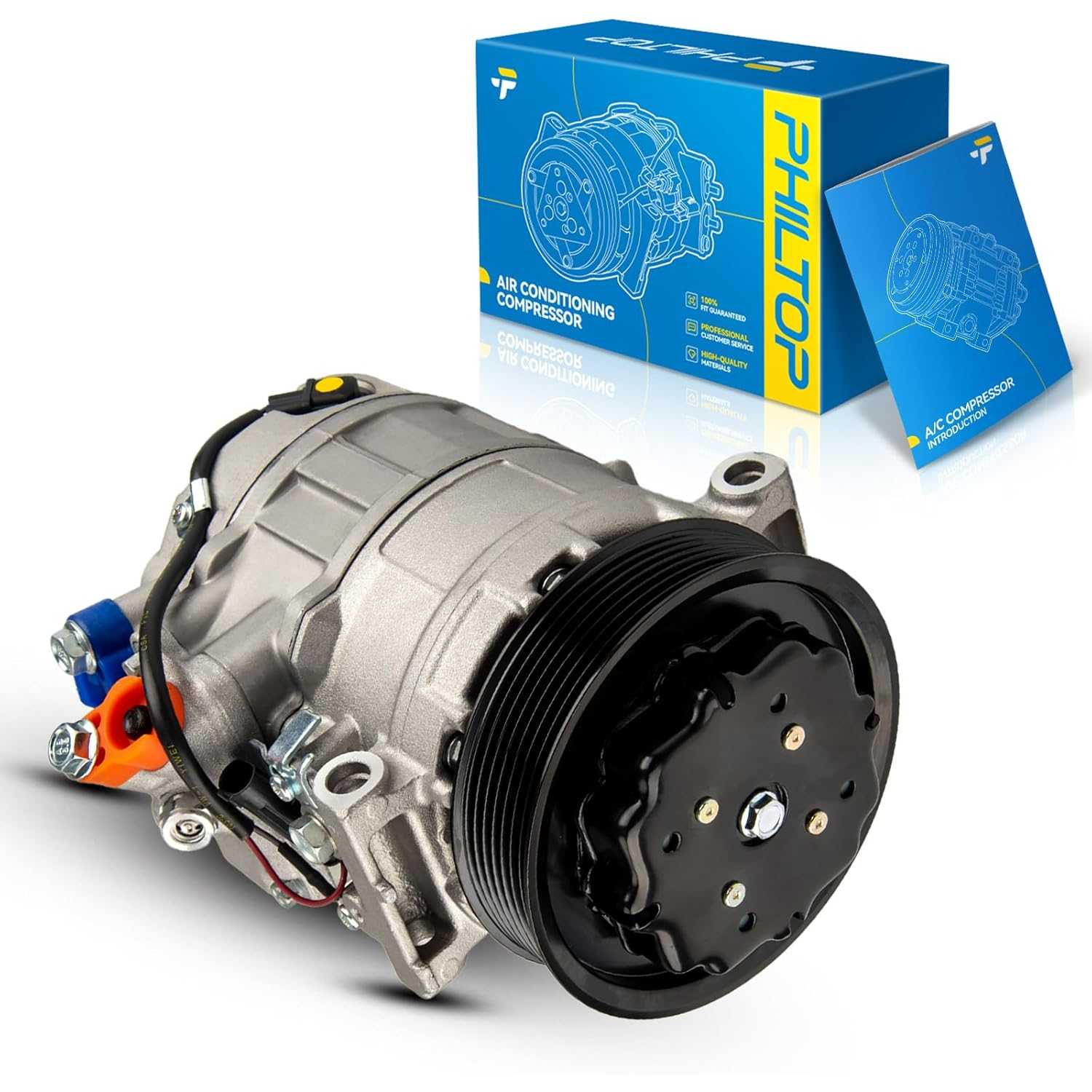PHILTOP 98394 97394 AC/Air Conditioning Compressor for E320 2002-2006, E350 2006, E500 2003-2006, S500 2000-2001, E55 AMG 2002-2