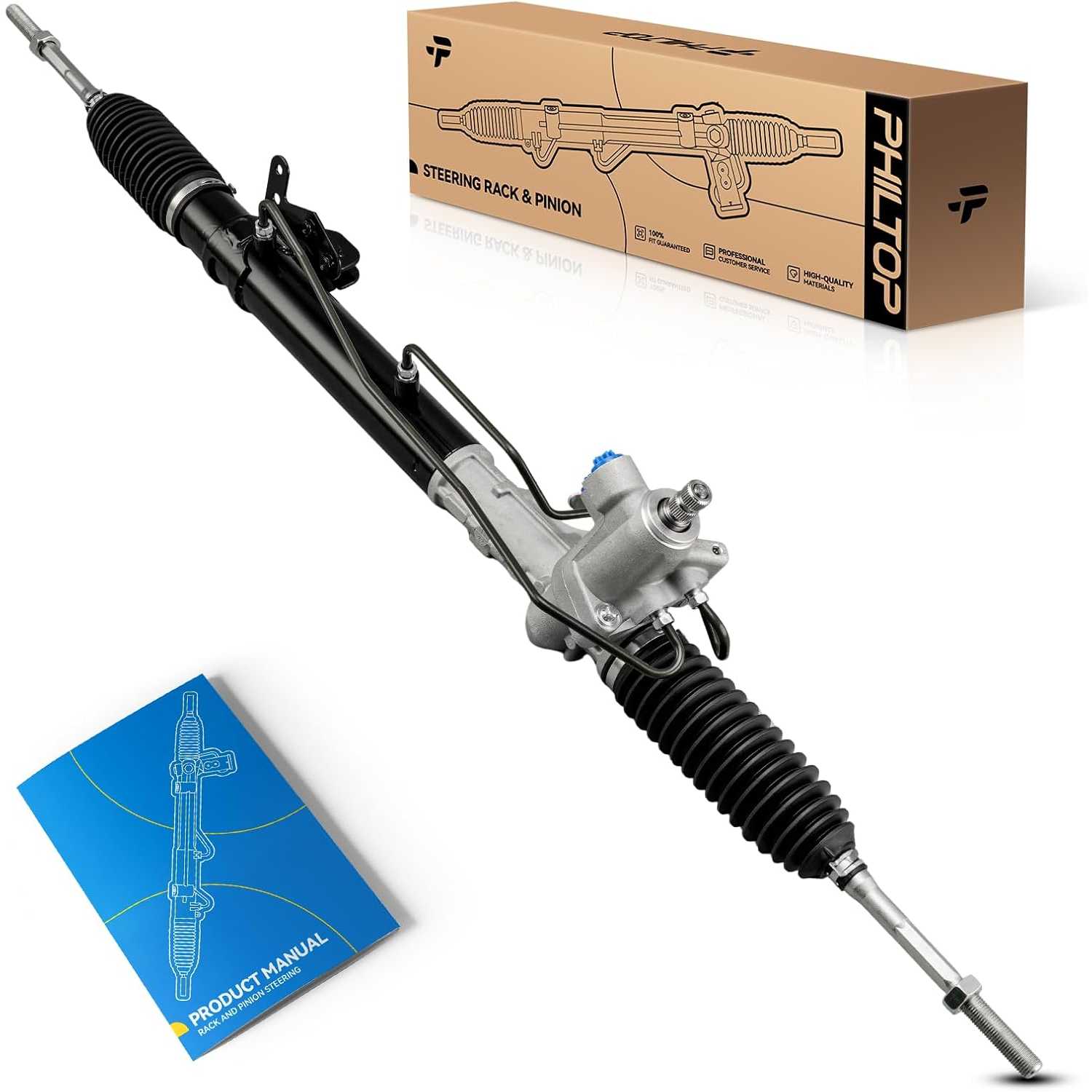 PHILTOP Hydraulic Power Steering Rack and Pinion Assembly Direct Fit 2009-2014 Maxima Replace No.26-3083E