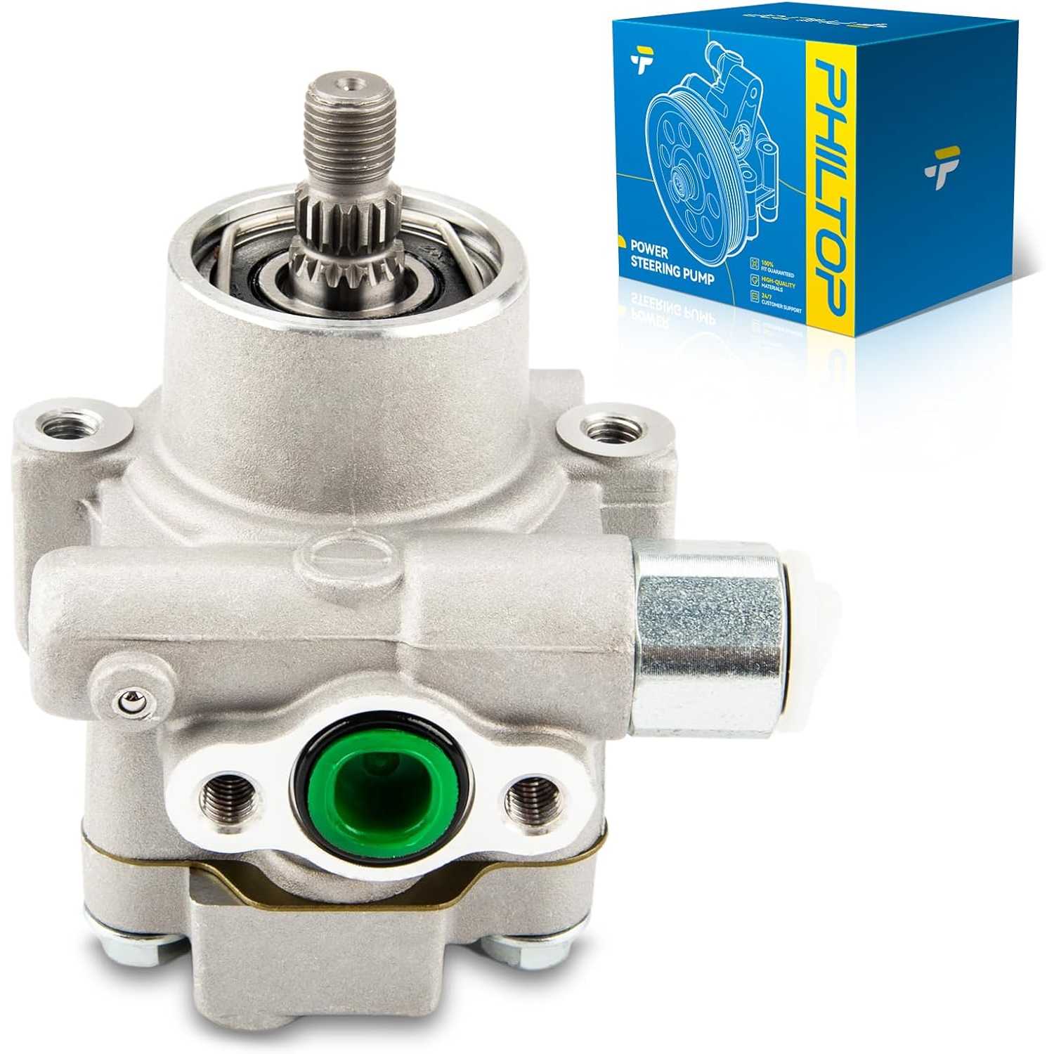 PHILTOP Power Steering Pump Replacement 215450, Fit for 2004-2006 Altima 2.5L, 2004-2006 Sentra 2.5L, Steering Pump