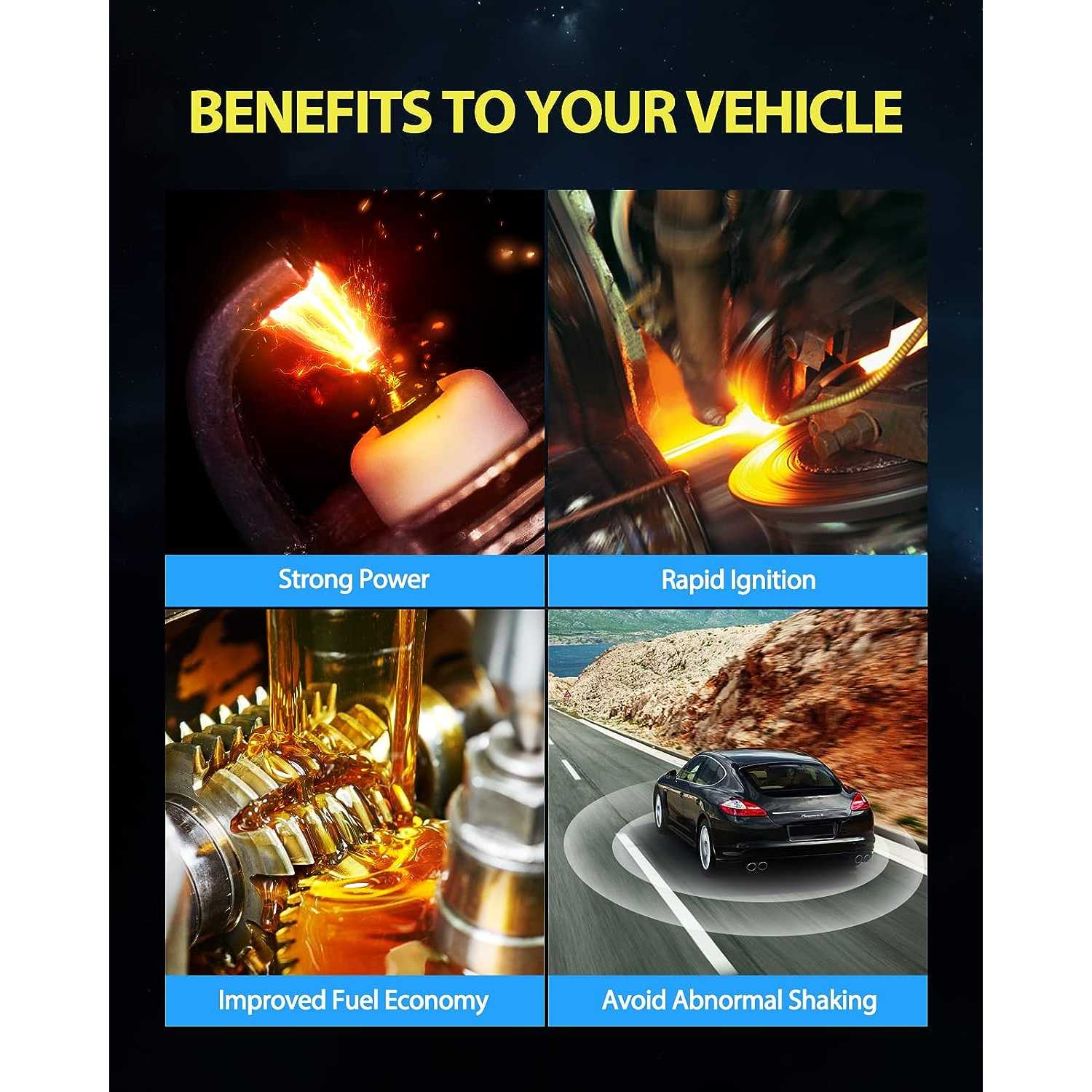 PHILTOP® 5599 Double Iridium Spark Plugs 8PCS for 1997 Chevrolet Astro 5