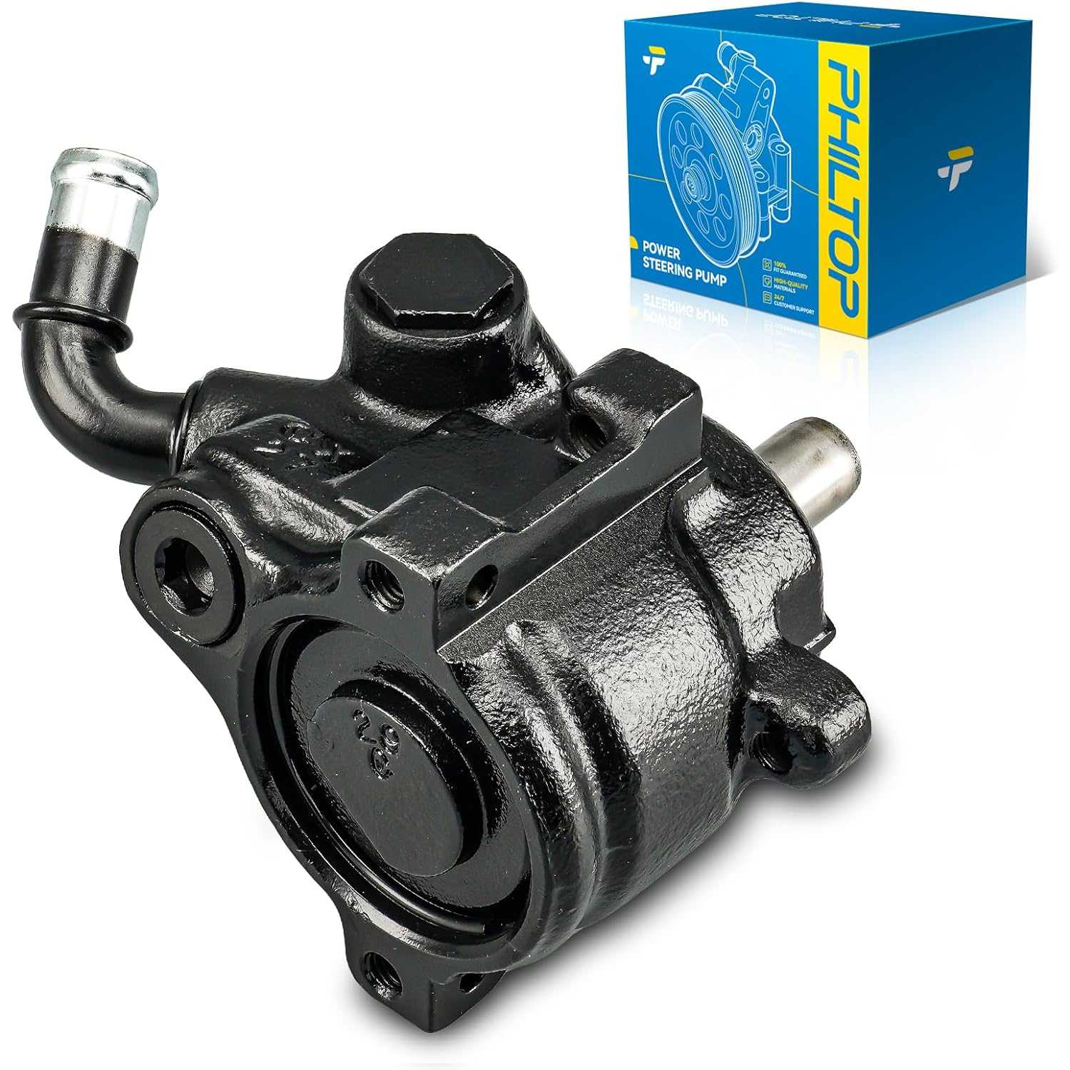PHILTOP 20328 Power Steering Pump, Fit for 2006-2010 Explorer 4.0L; Mountaineer 4.0L, 2007-2010 Explorer Sport Trac 4.0L, Replac