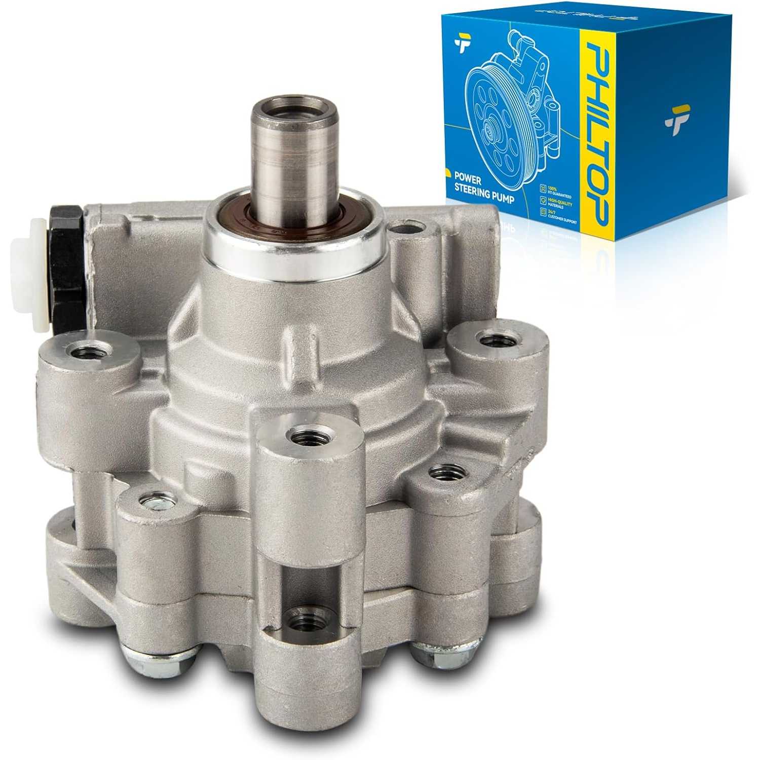 PHILTOP 215223 Power Steering Pump Fit For 2001-2007 Grand Caravan; Town & Country; Caravan 3.3L,2001-2003 Voyager 3.3L
