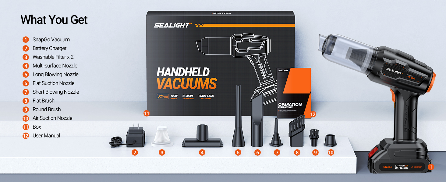 car vacuum sealight handheld car vacuum cordless car vacuum