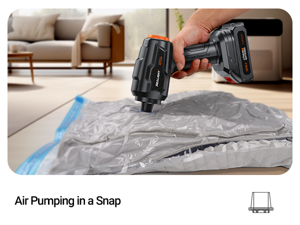 Aspirateur Voiture Sans Fil SEALIGHT 21000PA - 9 En 1 Avec 2 Batteries - Puissant Et Portable - Noir