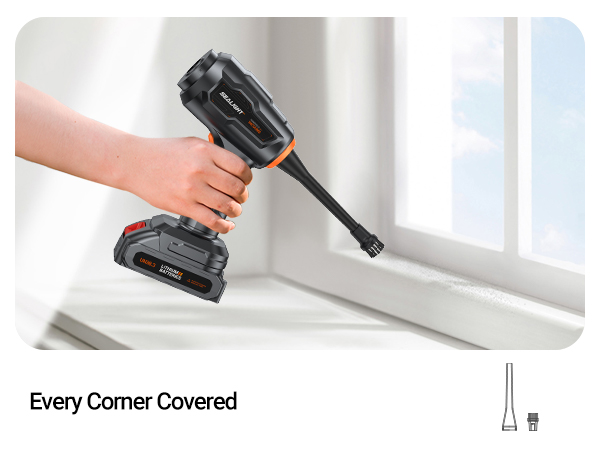 Aspirapolvere Senza Fili Portatile 21000Pa - Doppia Batteria, 9 Accessori, Per Auto, Casa E Animali Domestici - Foto 2