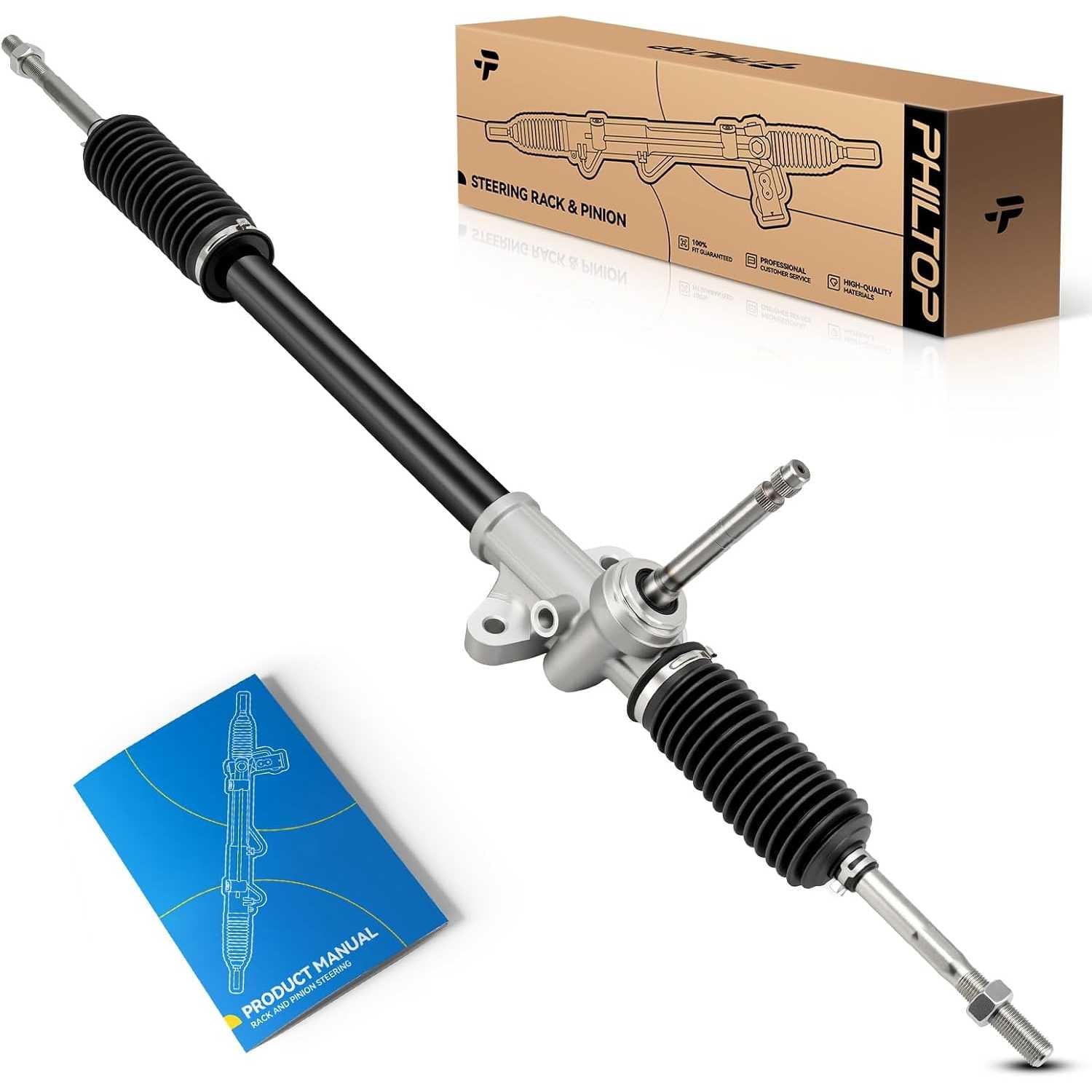 PHILTOP Electronic Steering Rack and Pinion Compatible with Hyundai Accent 2012-2017 All Models, Rio 2012-2017 All Models, Rack