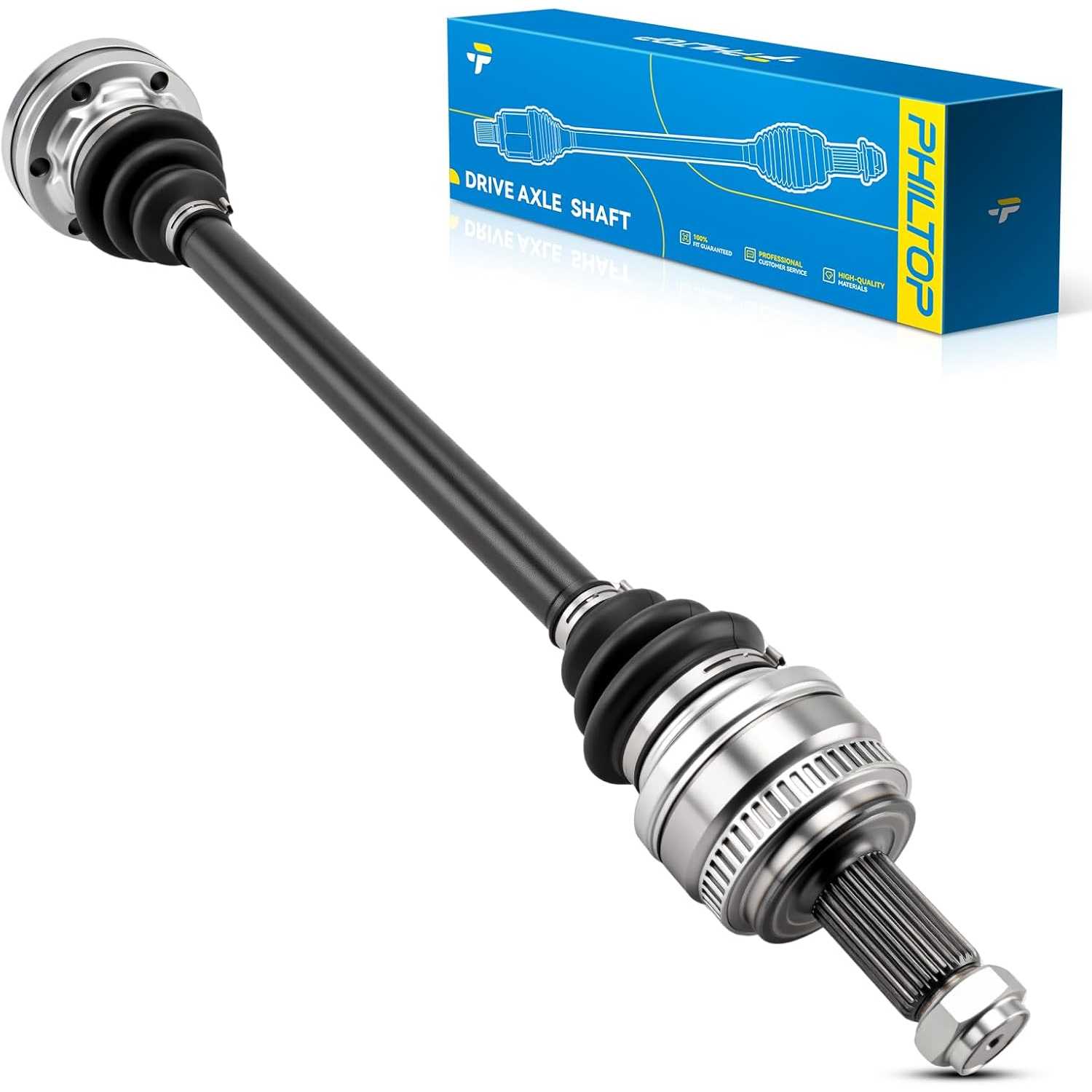 PHILTOP Rear Left CV AXLE Fit for 2004 2005 2006 2007 2008 2009 2010 BMW X3, Rear Left CV Axle Shaft Assembly