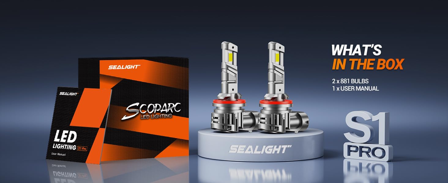 881 886 889 LED fog light bulbs