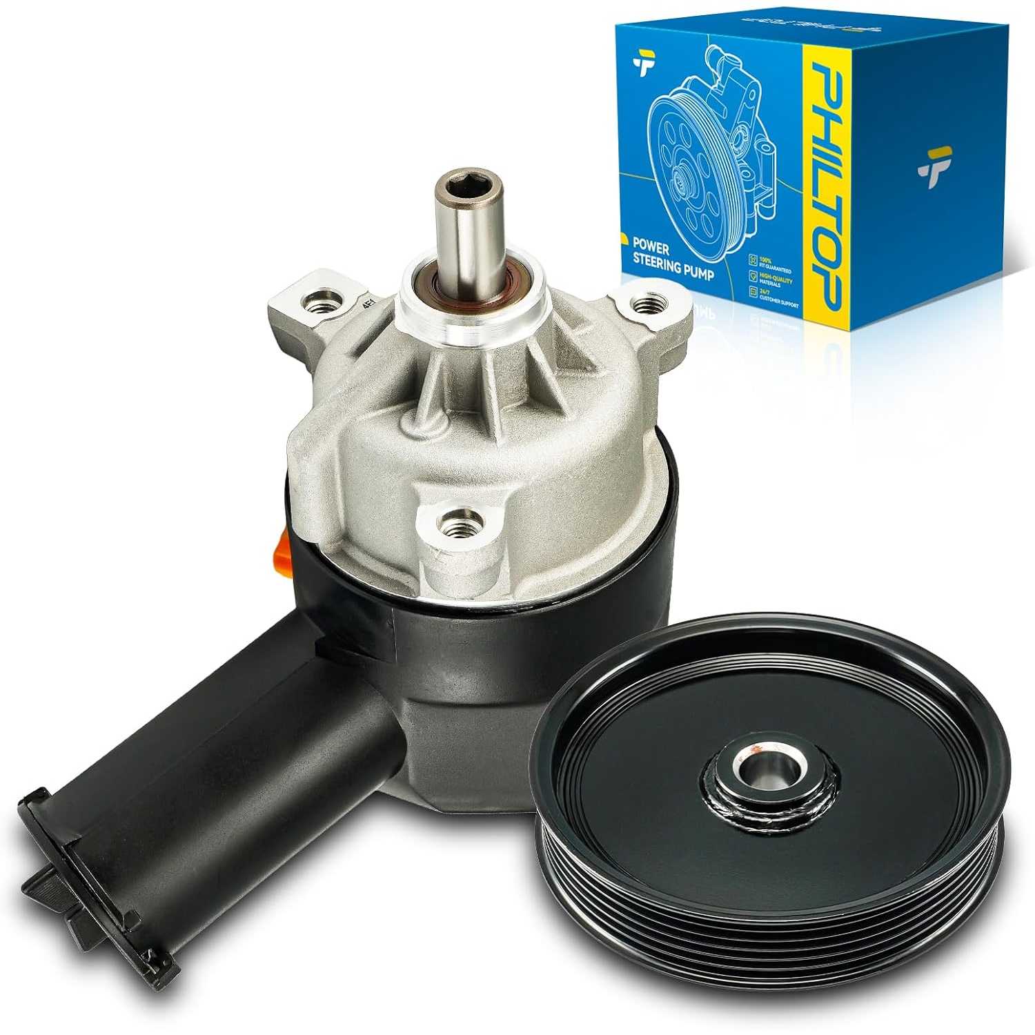 PHILTOP Power Steering Pump Replacement 207271, Fit for 1998-2006 Ranger, 1995-2000 Explorer X.vin; Windstar, 1990-1995 Taurus;