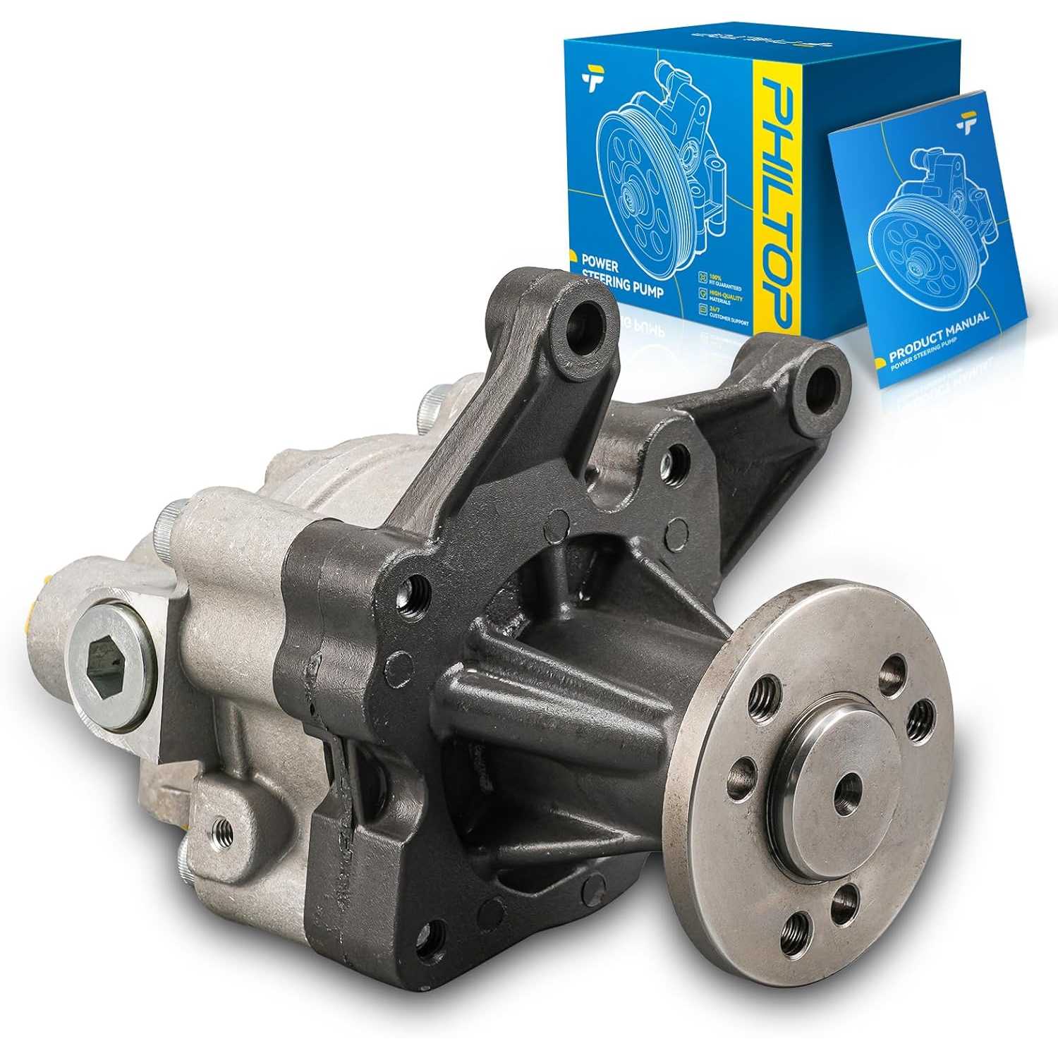 PHILTOP Power Steering Pump, Compatible with 1994-1995 530i, 1994-2003 540i, 1993-2001 740i, 1995-2001 740iL, 1994-1997 840Ci, 1