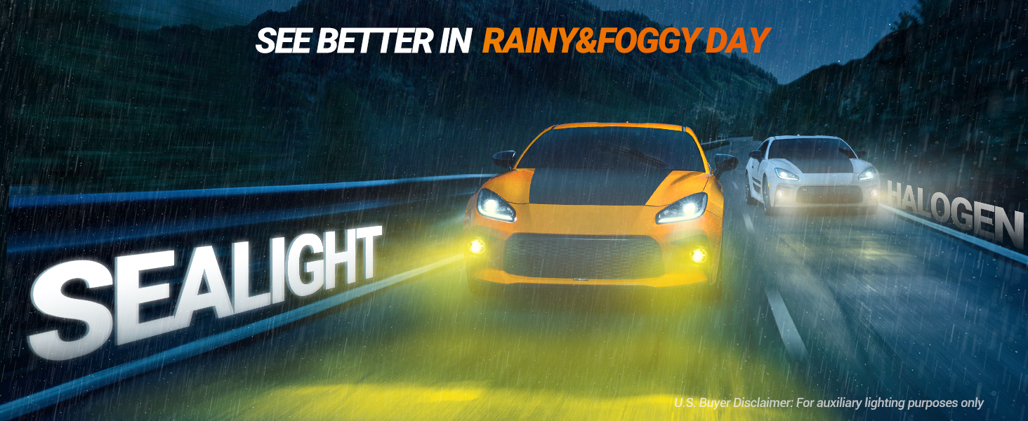 h8 amber fog lights led bulb