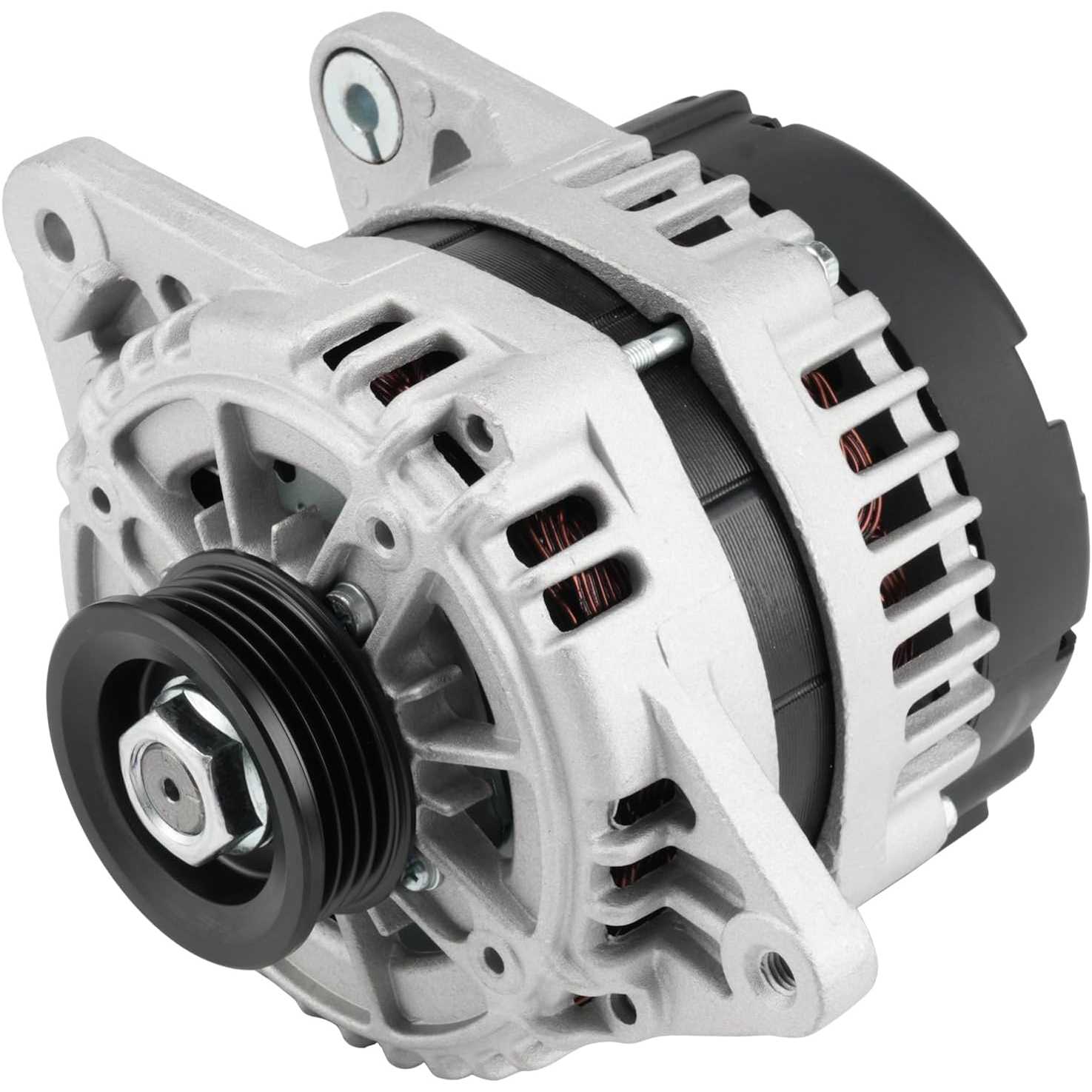 PHILTOP Alternator Compatible With 2006-2009 Accent, Rio, Rio5, Tucson, 2005-2010 Sportage, 2004-2007 Tiburon, Spectra(2 prong c