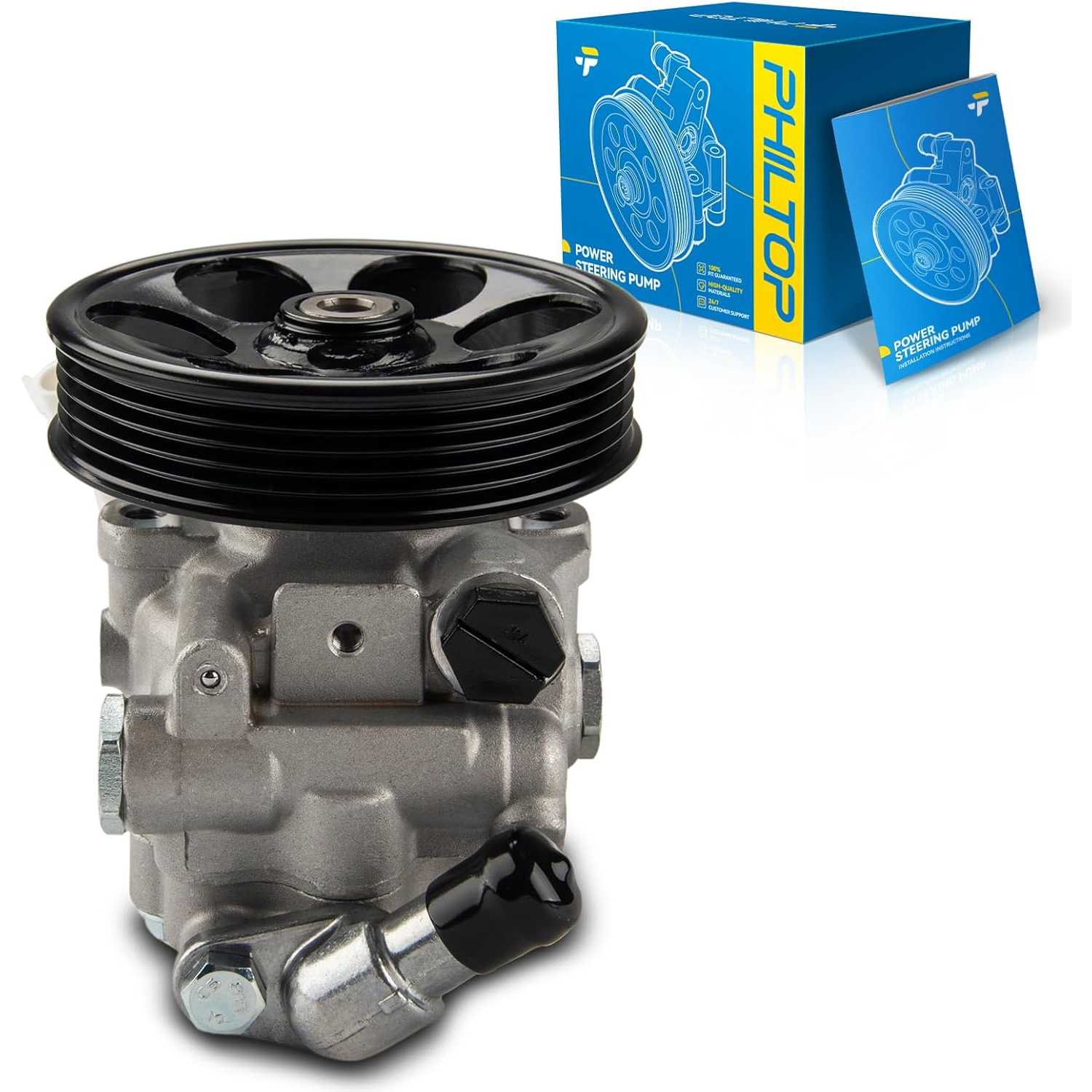 PHILTOP 21331 Power Steering Pump Fit For 2009-2010 Forester Naturally Aspirated,2008-2012 Impreza Naturally Aspirated,Power Ste