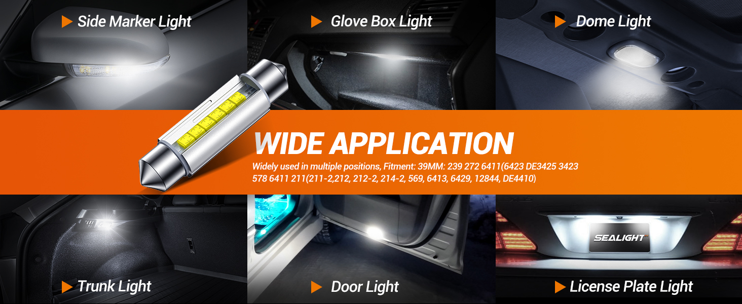 automotive interior lights dome lights floor door license plate lights trunk lights map lights BULB