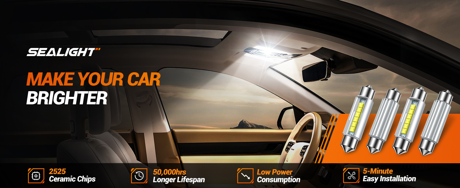 automotive interior lights dome lights floor door license plate lights trunk lights map lights BULB