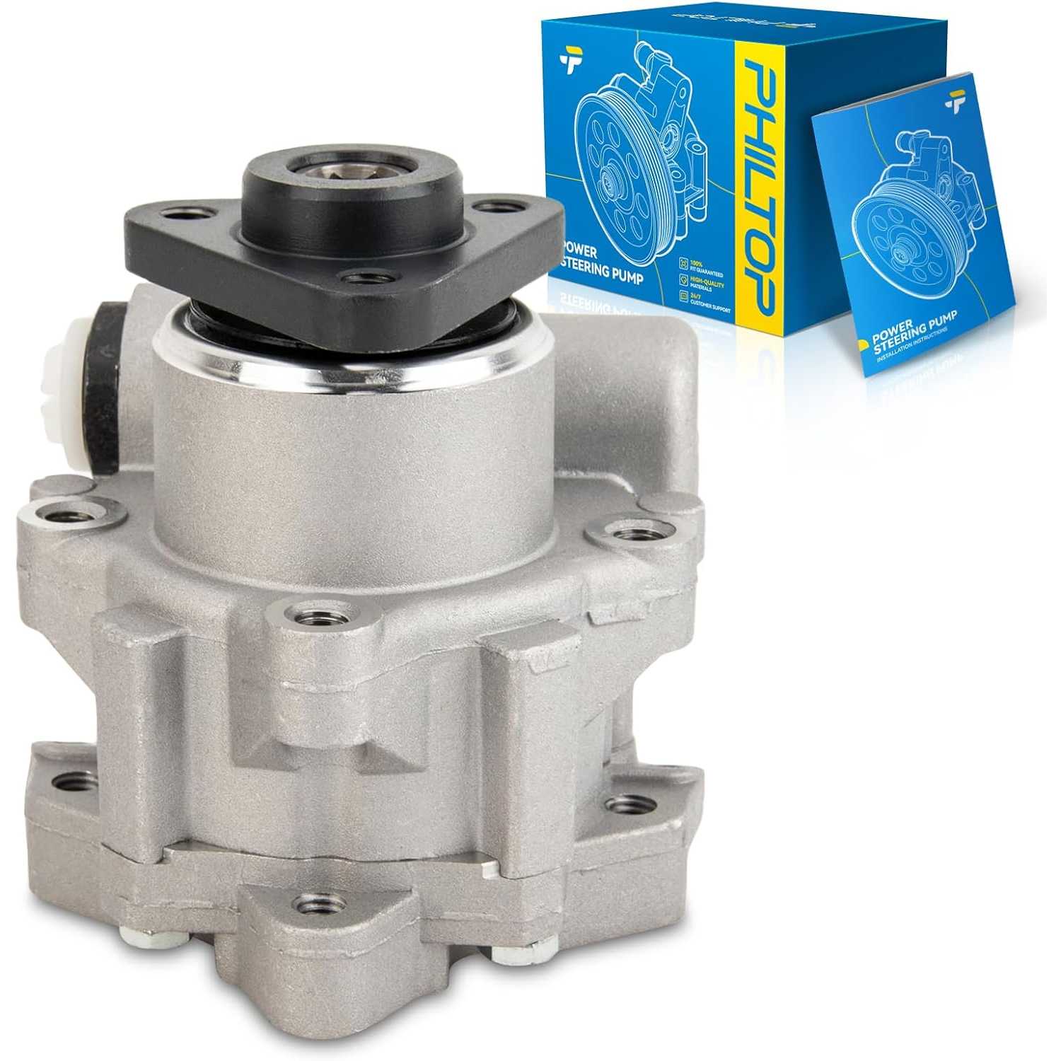 PHILTOP Power Steering Pump 215065, Fit for 1997-2000 528i, 2001-2003 530i, 1999-2000 323i, 2001-2003 525i, 2001 325i, 1999 328i