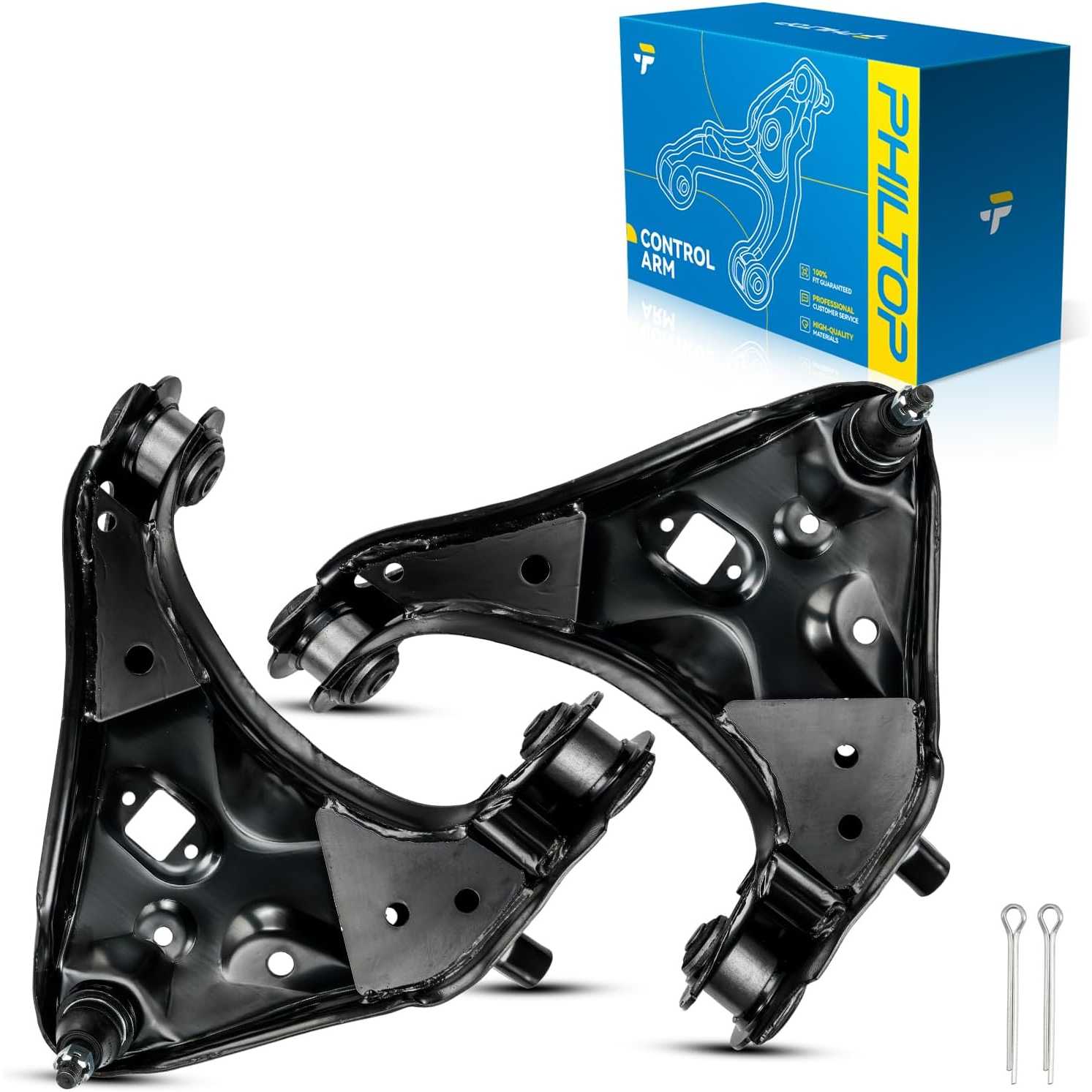 PHILTOP Front Suspension Kit Lower Control Arm w/Ball Joint Assembly & Sway Bar Link Compatible with Ford Explorer Sport Tra