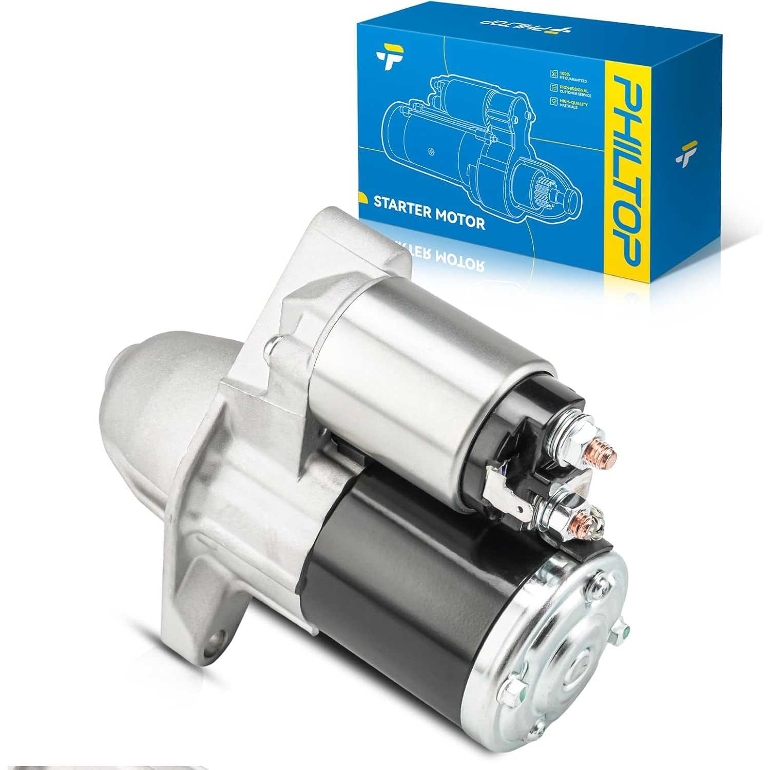 PHILTOP 1.4KW New Starter 19254N Compatible with Dodge, Dart 2.4L
