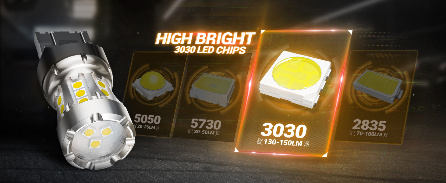 SEALIGHT 7443 led bulb white led reverse lights bulbs brake backup bulb 7441 7444 T20 992 W21W