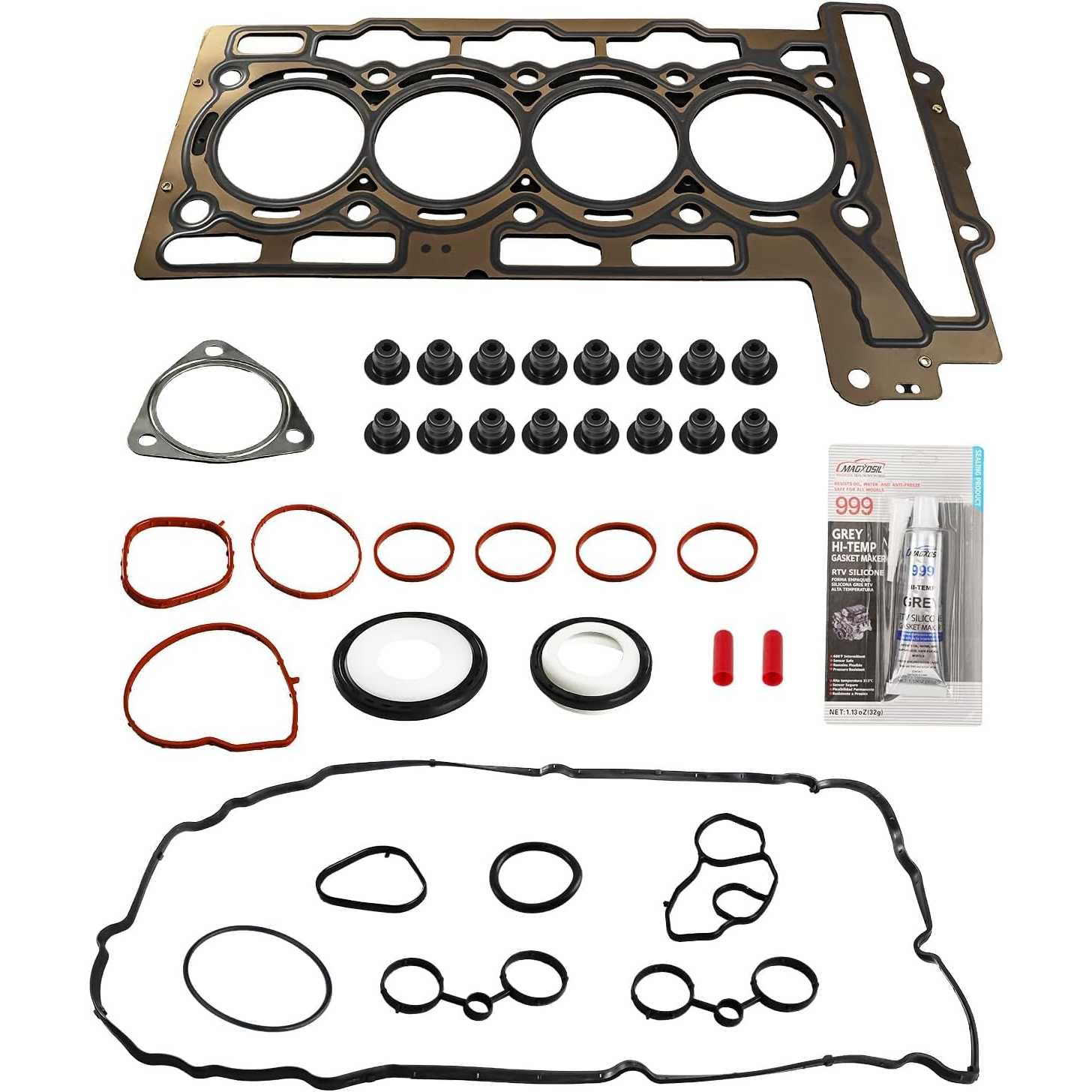 PHILTOP 9815416 Head Gasket Set, Compatible with 2007-2012 Cooper, Cylinder Head Gasket Kits with Bolts