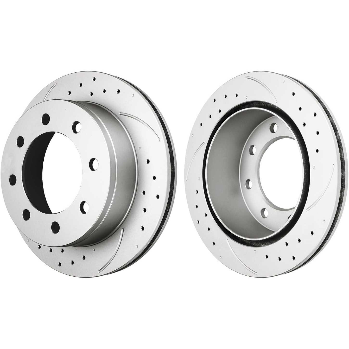 2003-2019 Express 3500/ 2006-2019 Express 2500(More Available) Rear Drilled and Slotted Ceramic Brake Pad & Rotor Kit 8