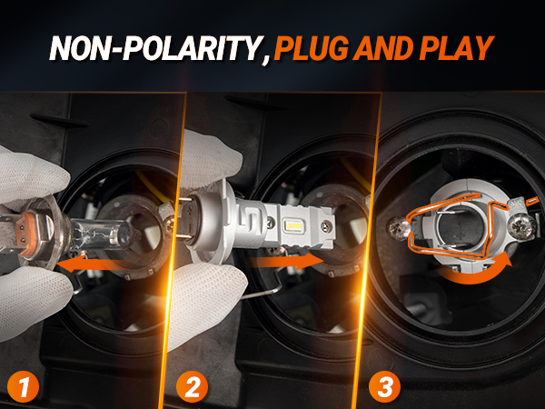 Compact H7 LED Headlight Bulbs | SEALIGHT X5 Pair