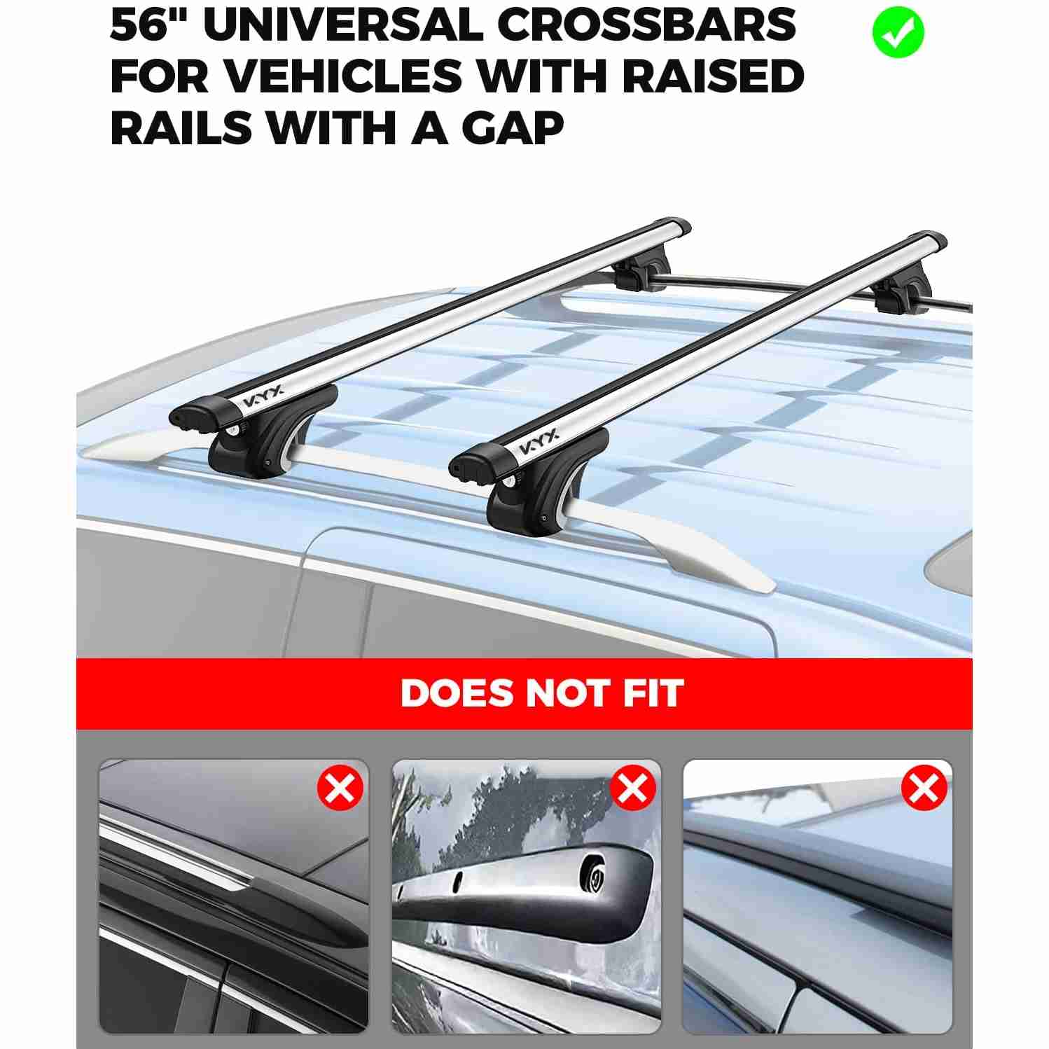 Suncent® 56" Universal Roof Rack Cross Bars 1