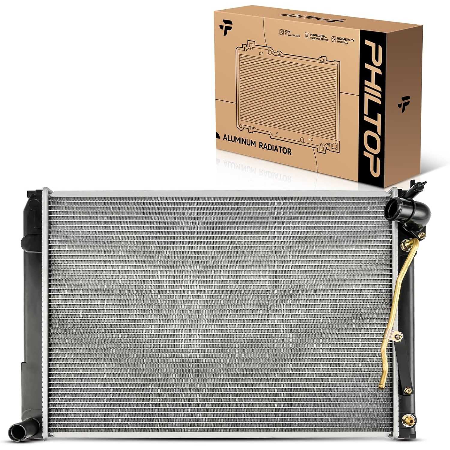 Sienna Radiator Paint PHILTOP Automotive Replacement Engine Radiator for 2005-2006 Sienna ...