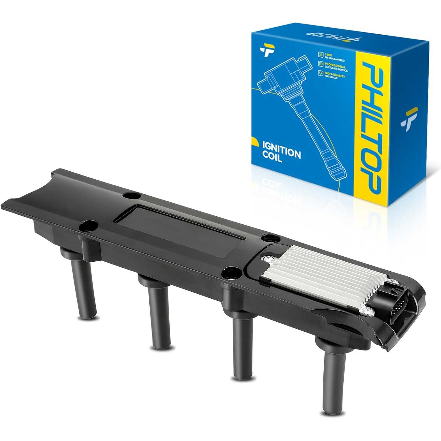 PHILTOP UF391 Ignition Coil Packs Fits for Chevrolet 2005-2006 Cobalt 2.2L, 2003-2004 Cavalier 2.2L, 2004-2006 Malibu 2.2L, 2004
