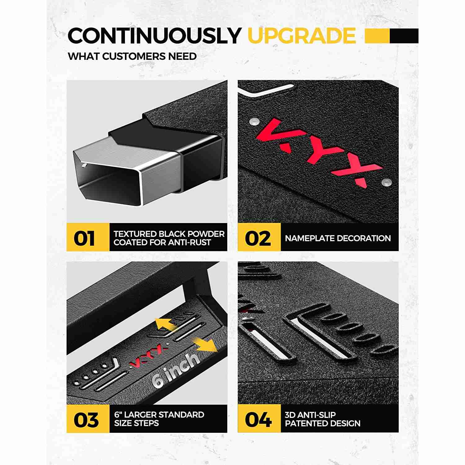 KYX® Running Boards for 2023 Ford F-350 Super Duty Crew Cab 2