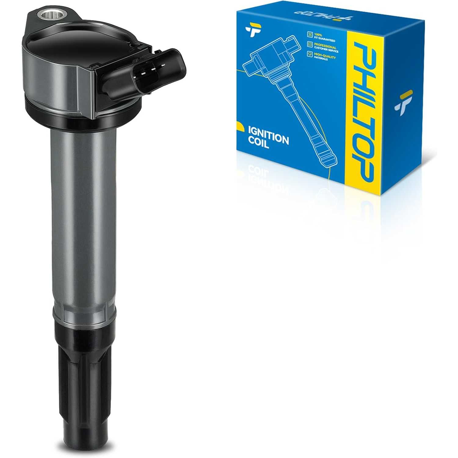 PHILTOP UF487 Ignition coils Fits for Toyota 2007-2017 Camry 2.5L/3.5L, 2006-2018 RAV4 2.5L/3.5L, 2007-2021 Tundra 5.7L/4.6L/4.0