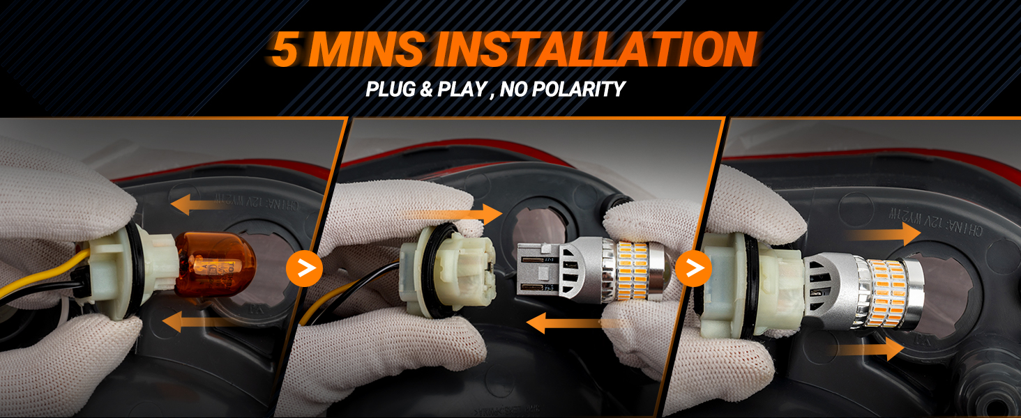 plug n play led turn signal light bulbs 3156 3157