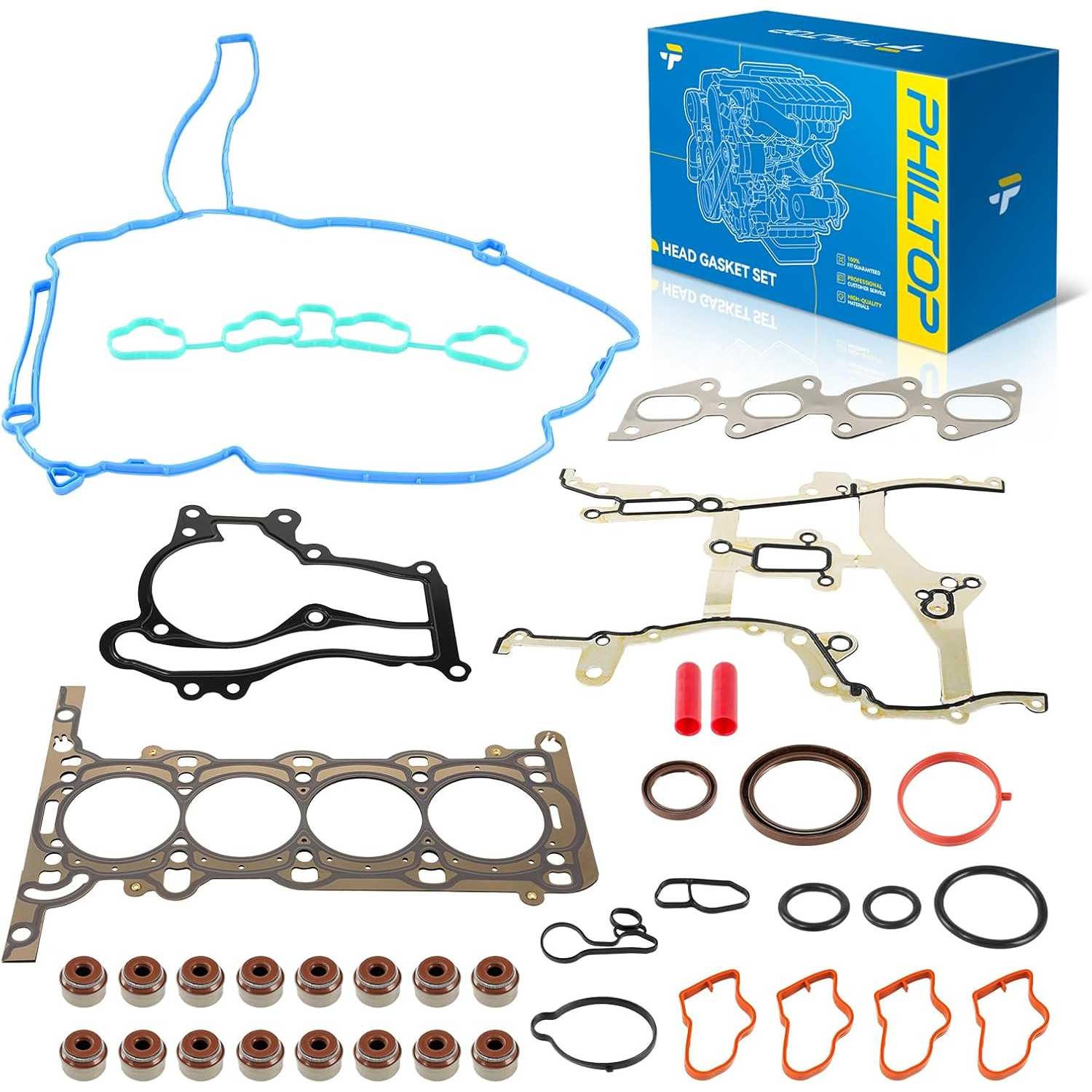 PHILTOP Engine Cylinder Head Gasket Set Fit for Chevy Cruze 2011-2015, Buick Encore 2013-2021, Trax 2015-2021, Cruze Limited 201