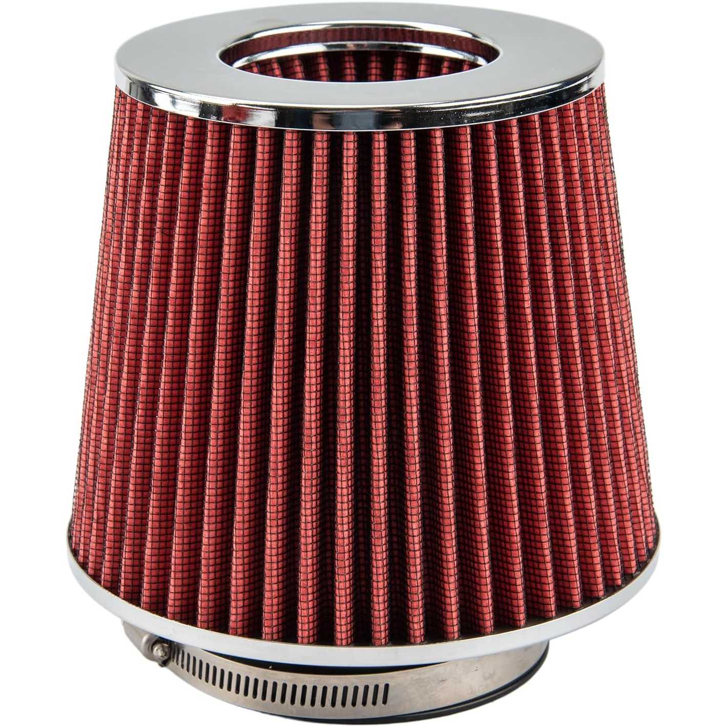 ZonCar® Cold Air Intake System High Flow Inlet for Chevy S10 4.3L V6 1996-2004 Red 3