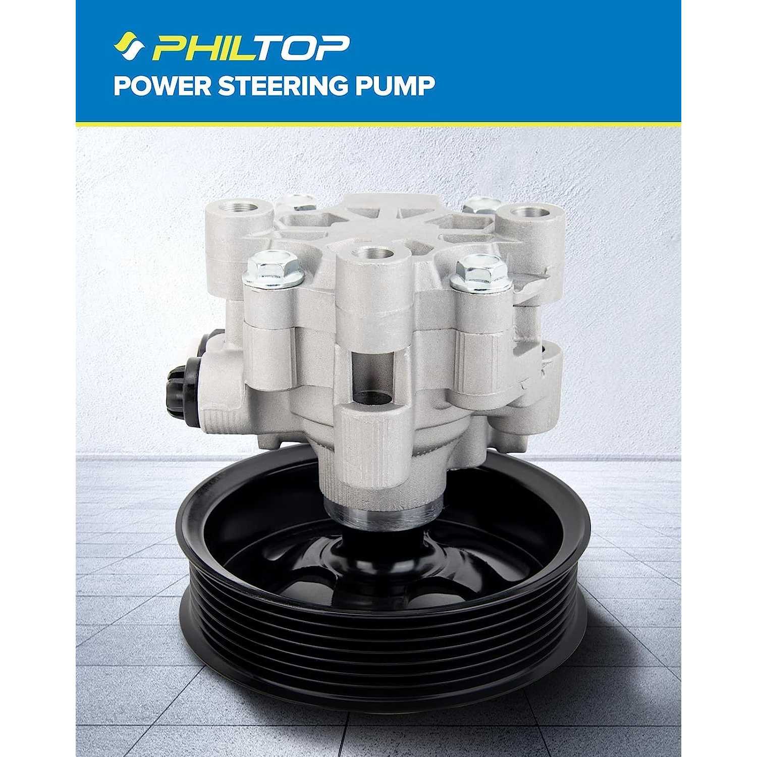 Suncent Power Steering Pump 20-2402 OE Replacement for 200 2011-2014 2.4L, Sebring 2007-2010 2.4L, Avenger 2008-2014 2.4L 7