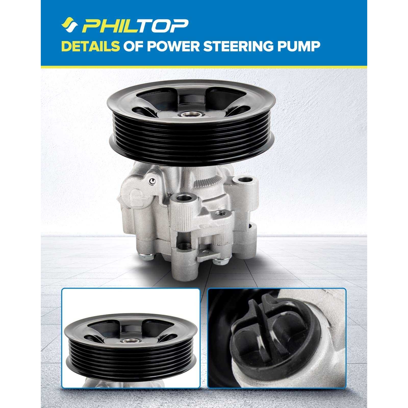 Suncent Power Steering Pump 20-2402 OE Replacement for 200 2011-2014 2.4L, Sebring 2007-2010 2.4L, Avenger 2008-2014 2.4L 1