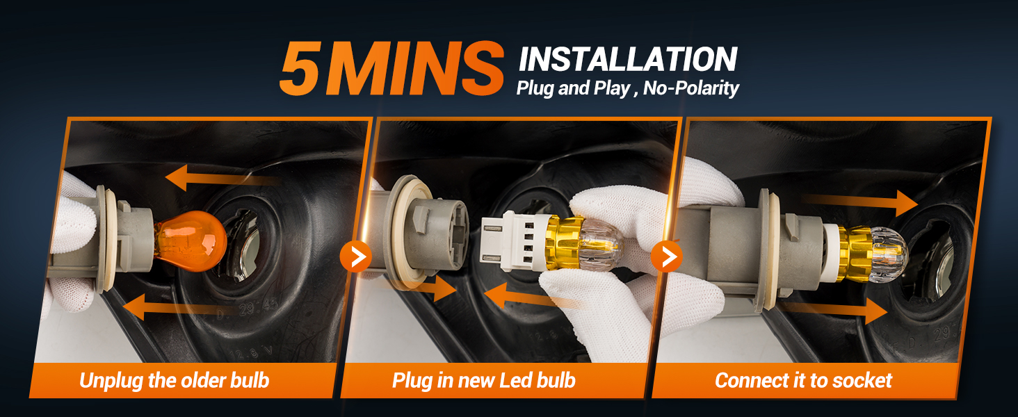 SEALIGHT 3156 3157 LED Bulb White Reverse Lights, 3056 3057 4057 4157 LED Bulb