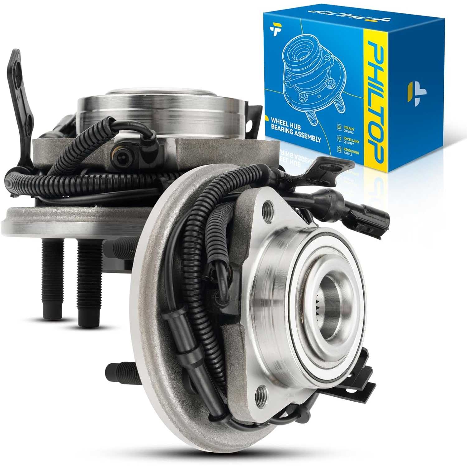 PHILTOP 515078 Pair Front Wheel Bearing and Hub Assembly for 2006
