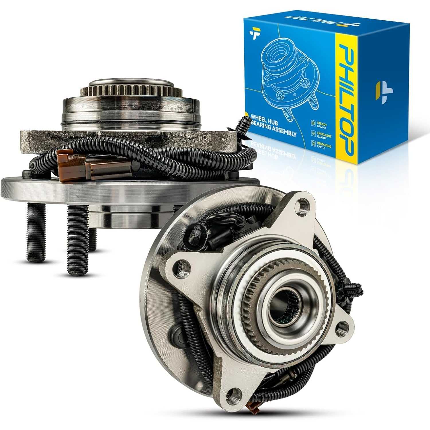 PHILTOP 515188 Front Wheel Bearing Hub Assembly Fit for Ford F-150 2017-2020 Wheel Hub Assembly