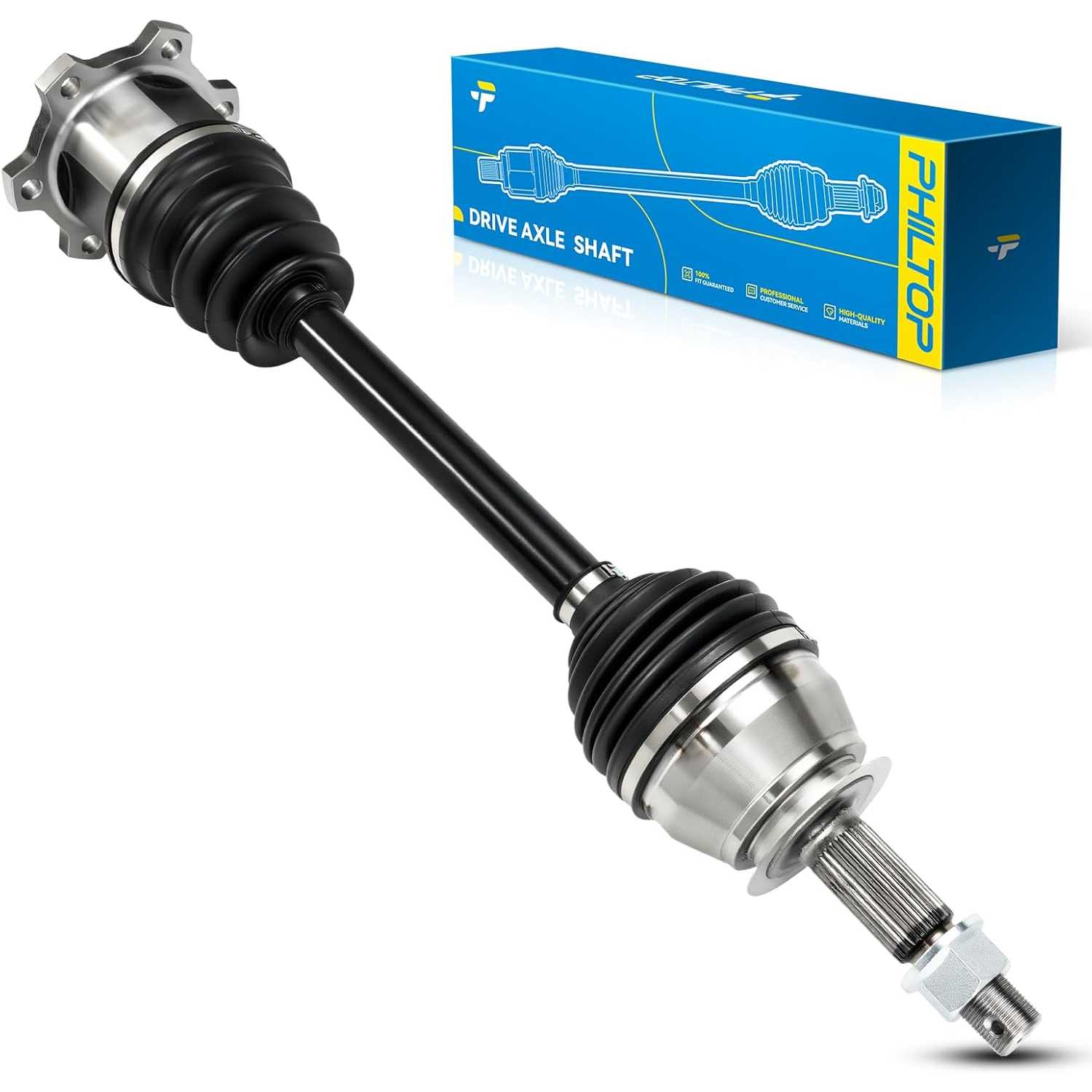 PHILTOP 666247 Rear Left CV Axle Shaft Assembly Compatible with