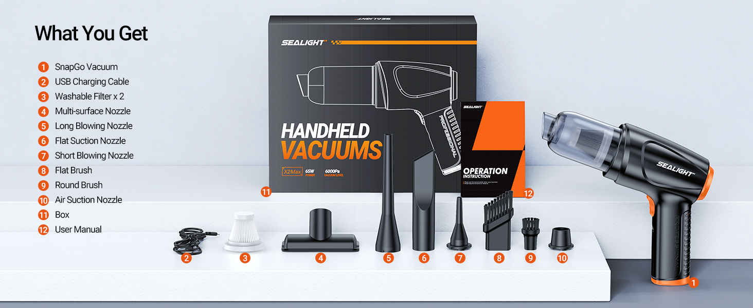 car vacuum sealight handheld car vacuum cordless car vacuum