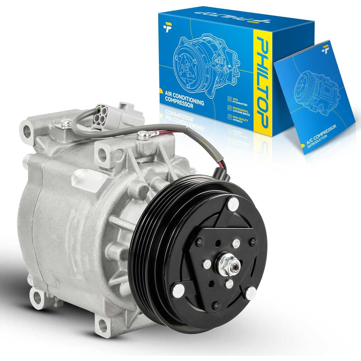 PHILTOP A/C Compressor 78370 Replacement for Toyota Echo 2000-2005