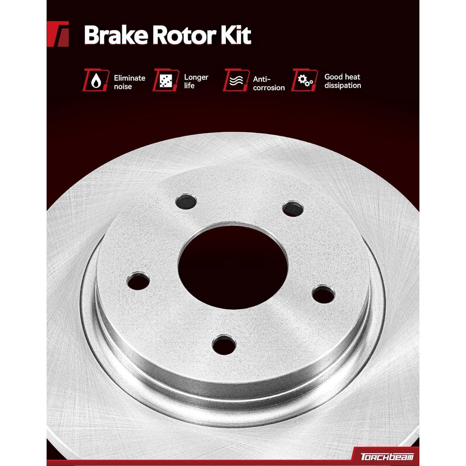 2008 Mazda 3 Front  Ceramic Brake Pad & Rotor Kit 2