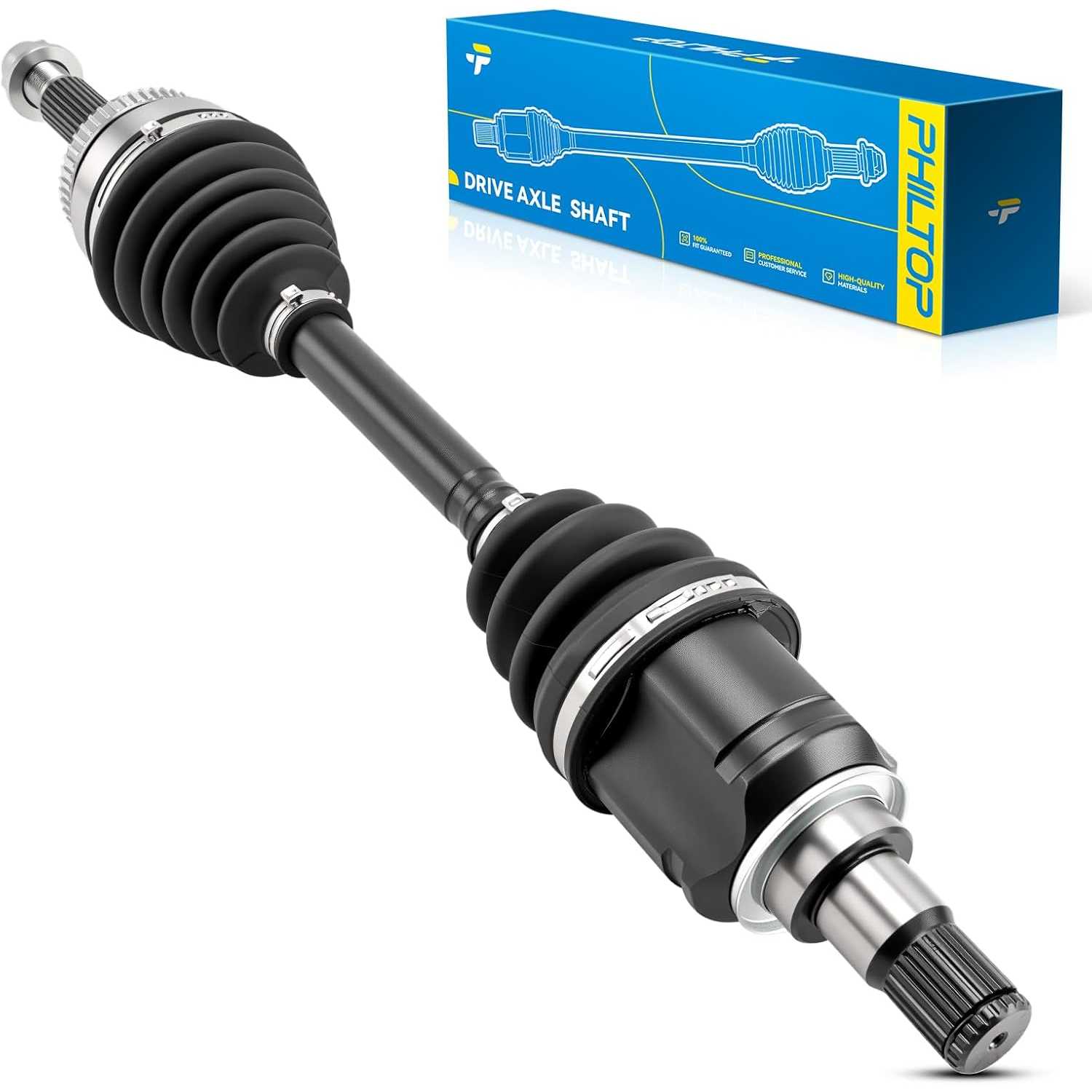 PHILTOP Front Left CV Axle for Scion tC 2005-2010, Toyota R-AV-4 2001-2003, 66-5237 CV Axle Shaft 1 PCS