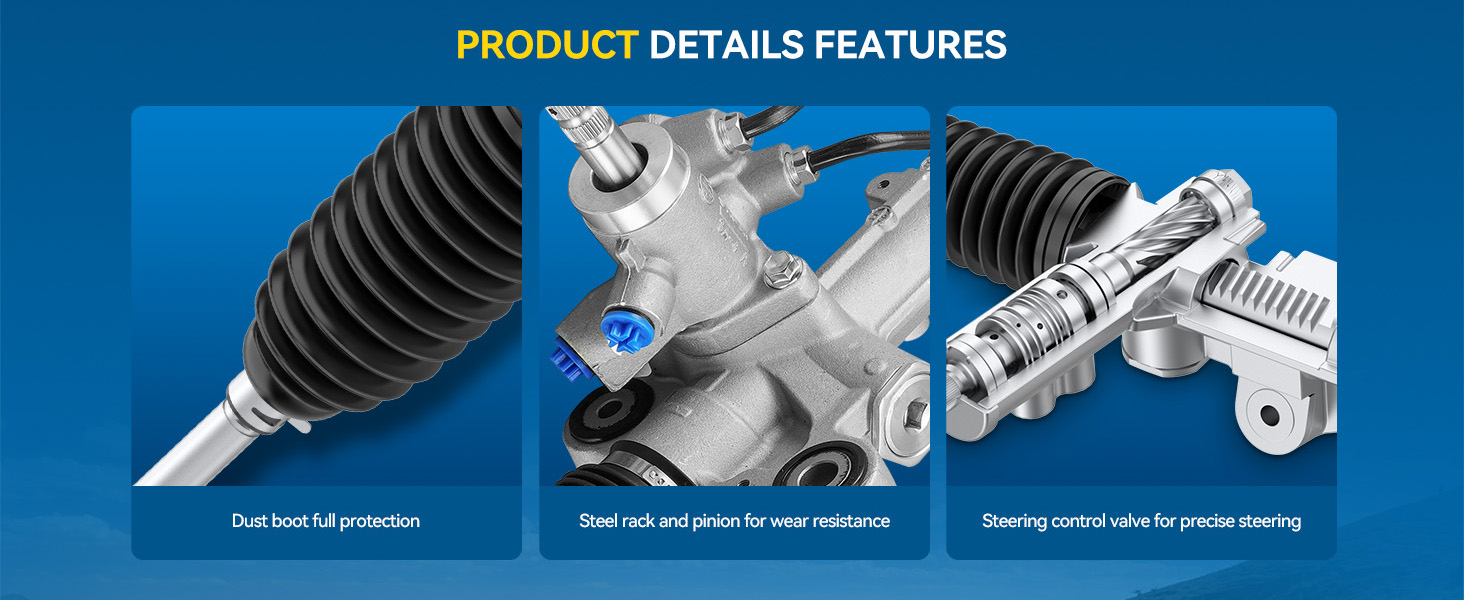 POWER STEERING RACK AND PINION ASSEMBLY