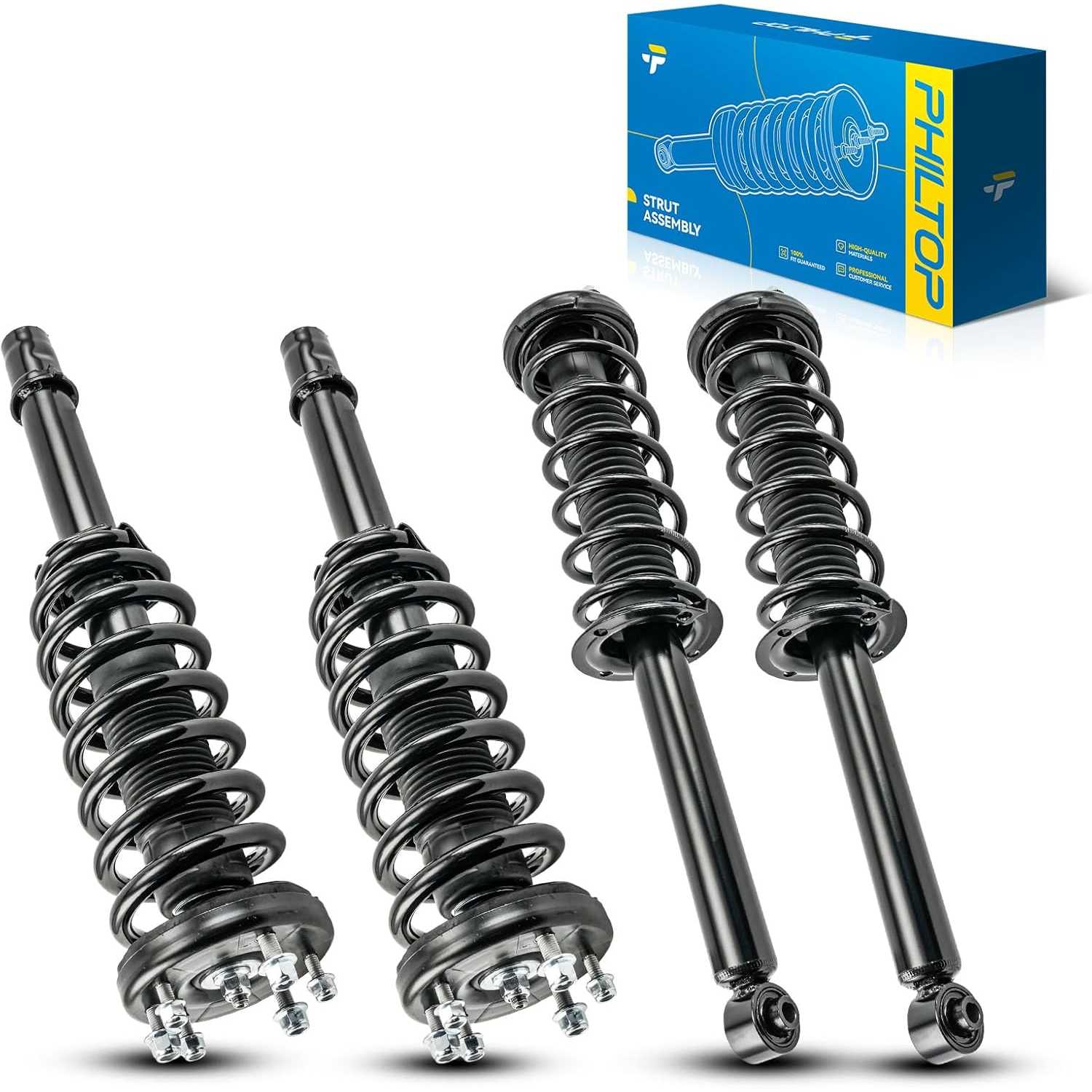 PHILTOP Struts Front And Rear Shocks Automotive Replacement Shocks 171372 272322 For 2004 2005 2006 2007 2008 Acura TL