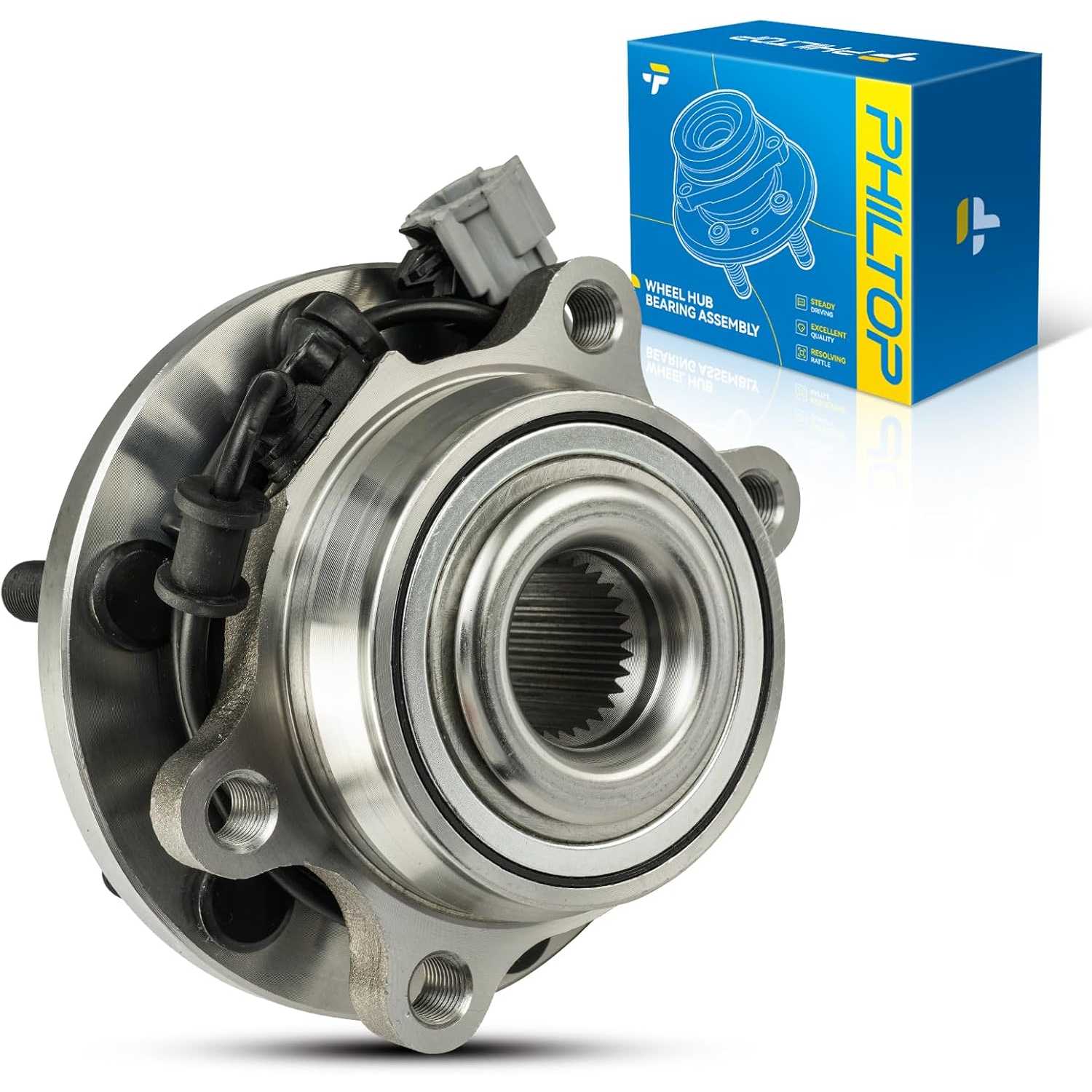PHILTOP 515065 Front Wheel Bearing Hub Assembly Fit for Nissan